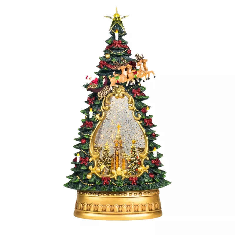 Snow Globe Crann Nollag dealbh Lantern